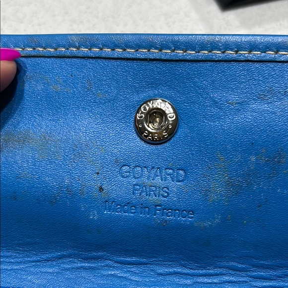 Goyard Blue Patterned Clutch - Picture 2 of 7